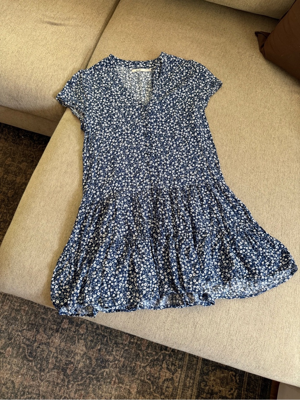 Navy Flower Dress
